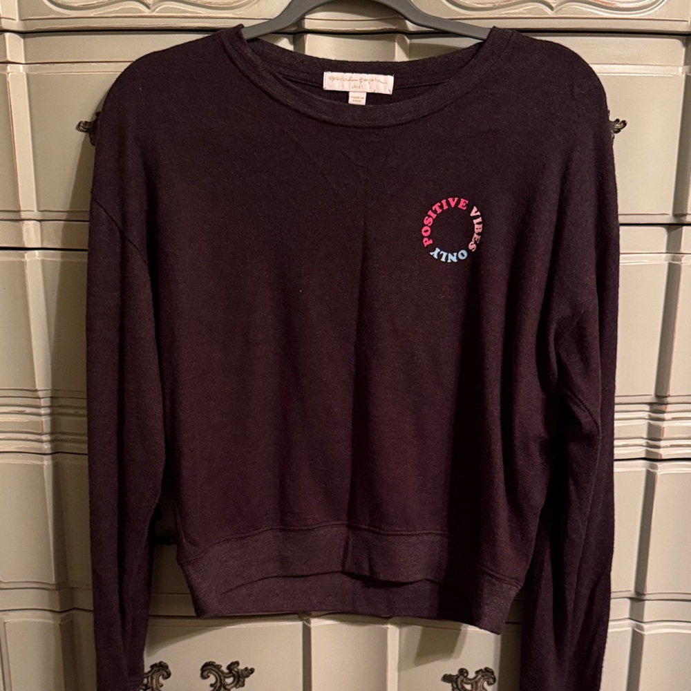 Spiritual Gangster Heather-Black Sweatshirt